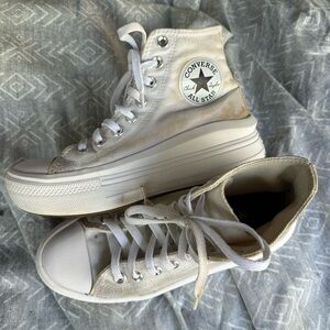 Converse Women's All-Star Move Platform High-Tops - White Cream